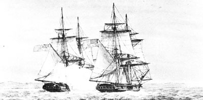 American sloop Providence captures English brig Dilligent