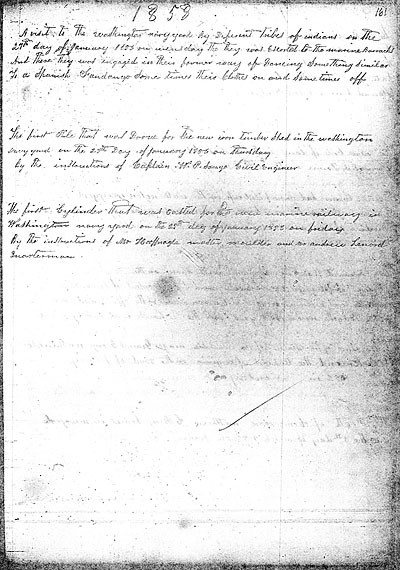 Page 161 of the Michael Shiner Diary