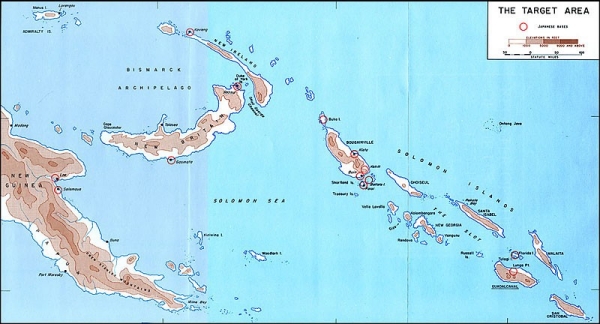 Map of the Solomon Islands 