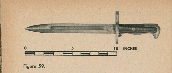 Figure 59: A 10 inch long knife being measured using a scale from a map.