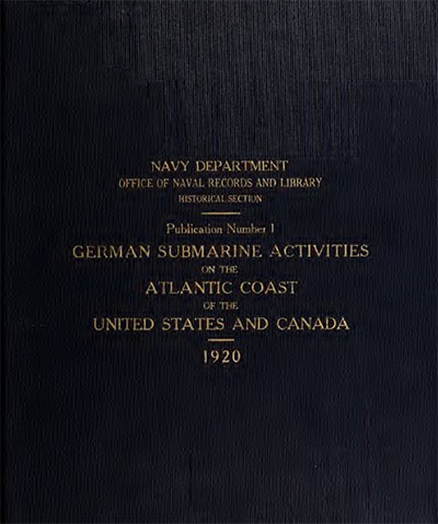 Cover image of German Submarine Activities.