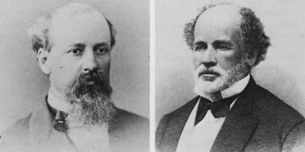 (l. to r.) Commander Sidney Smith Lee, Captain Samuel F. DuPont, and Lieutenant David Dixon Porter, circa 1855.