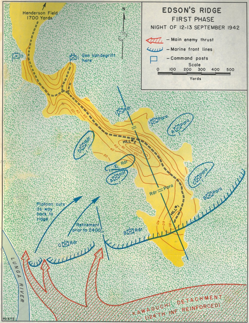 Map 7: Edson's Ridge - First Phase 