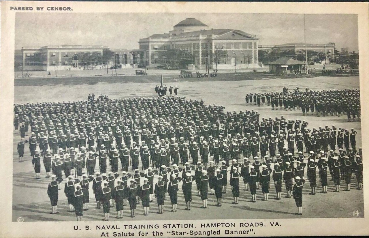 Photo 1917-8 US Navy Hospital Mare Island Influenza Ward 