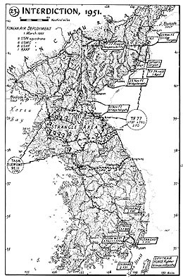 Map 23. Interdiction, 1951.