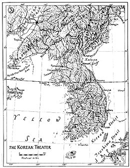 Map 3. The Korean Theater.