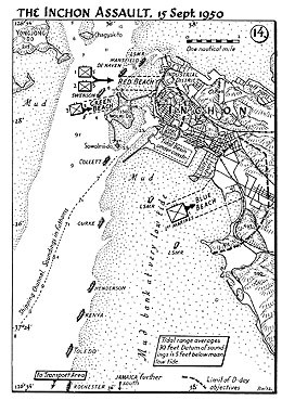 Map 14. The Inchon Assault, 15 September 1950.