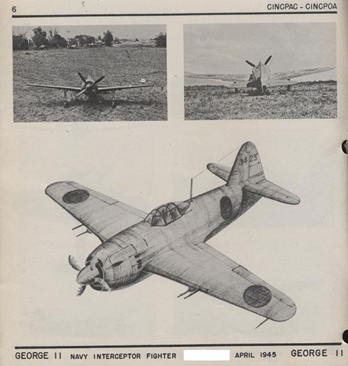 Three images of GEORGE II Navy Interceptor Fighter.