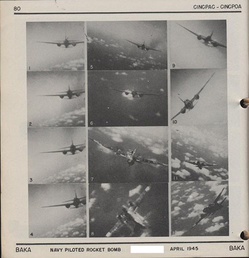 Twelve images BAKA Navy Piloted Rocket Bomb.