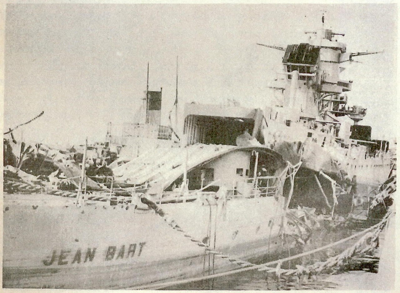 Damage to Jean Bart, stern