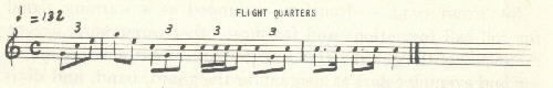 Image of musical score for Flight quarters.