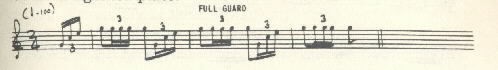 Image of musical score for Full guard.