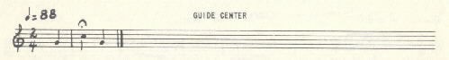 Image of musical score for Guide center.