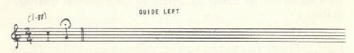 Image of musical score for Guide left.