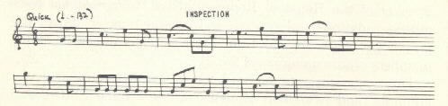 Image of musical score for Inspection.