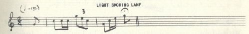 Image of musical score for Light smoking lamp.