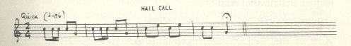 Image of musical score for Mail call.