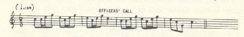 Image of musical score for Officer's call.
