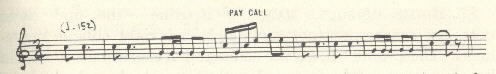 Image of musical score for Pay call.