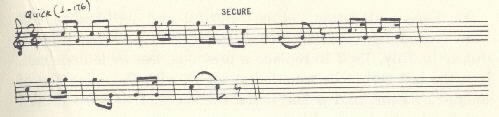 Image of musical score for Secure.
