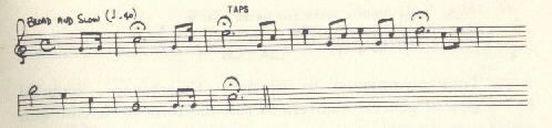 Image of musical score for Taps.