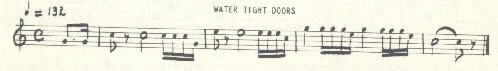 Image of musical score for Watertight doors.