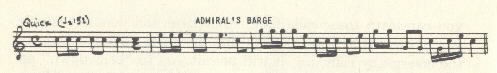 Image of musical score for Admiral's Barge.