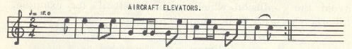 Image of musical score for Aircraft Elevators.