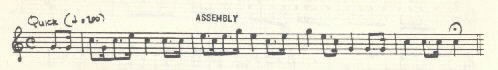 Image of musical score for Assembly.