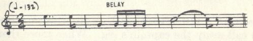 Image of musical score for Belay.