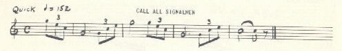 Image of musical score for Call all signalmen.