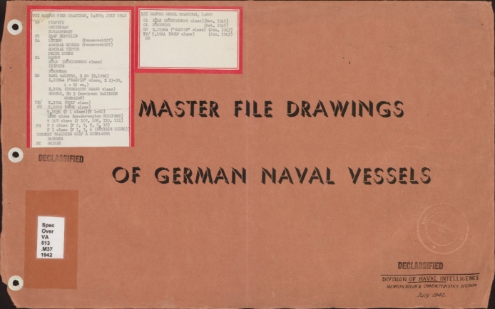 Master Drawings of German Naval Vessels, Cover Page