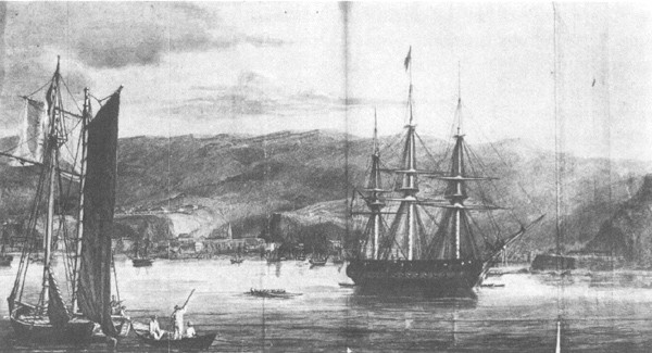 U.S. Frigate Potomac in Valparaiso Harbor, 1834.