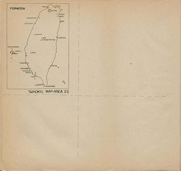 Map: Taihoku, Map-Area 22.