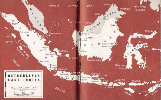 Map of Netherlands East Indies.