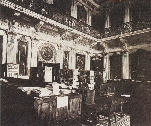 Navy Department Library Reading Room (Indian Treaty Room) in the State, War, and Navy Building, 1915.