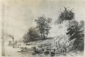The landing of the American forces at Tobasco