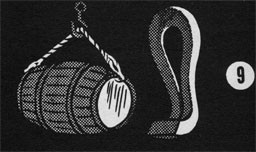 Drawing of a barrell hook.