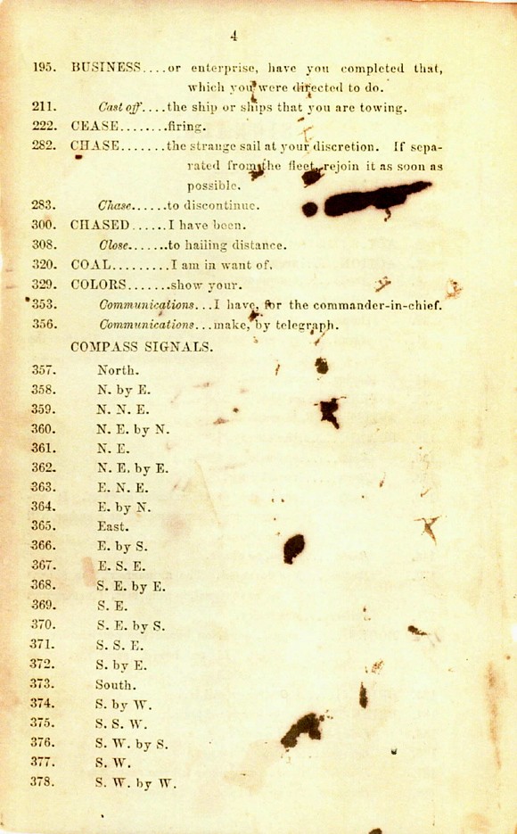 Confederate States Signal Book, page 4.