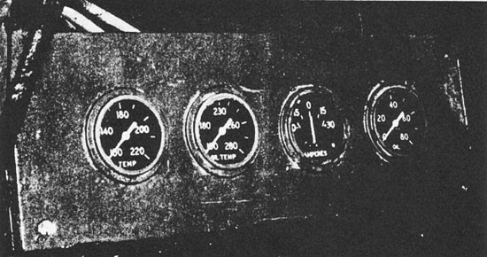Instrument Panel of the LCVP.