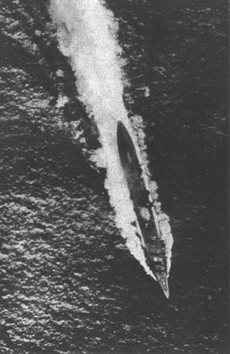 Image of 'Tone-class cruiser in Battle of Santa Cruz.'