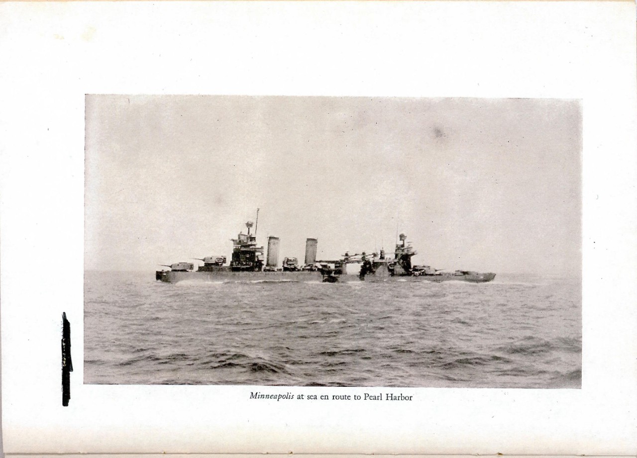 Minneapolis at sea en route to Pearl Harbor