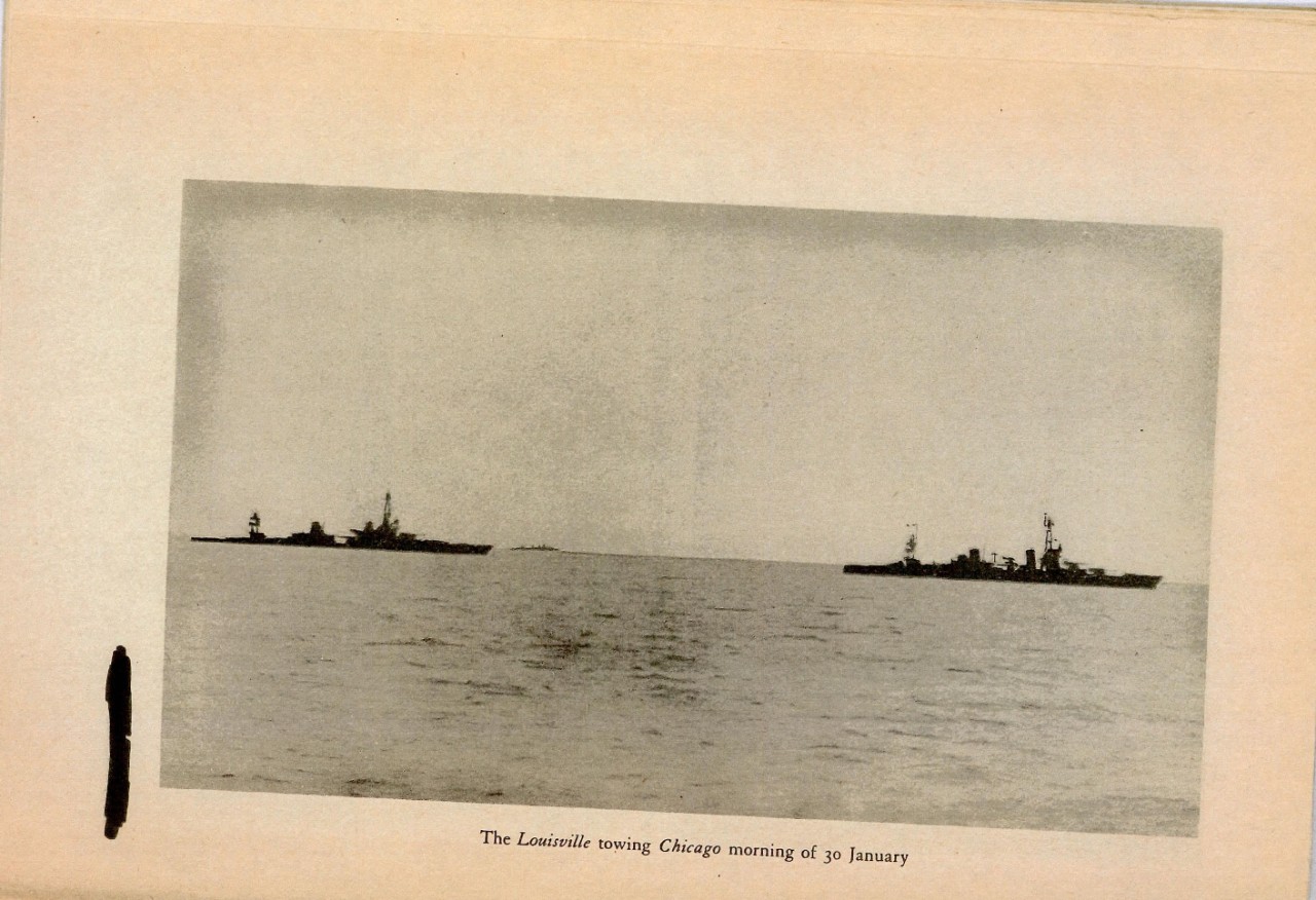 The Louisville towing the Chicago morning of 30 January