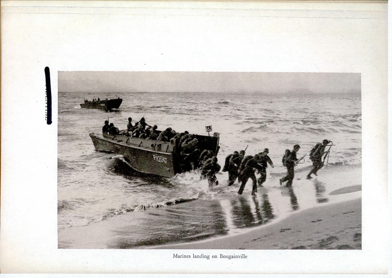 Marines landing on Bougainville