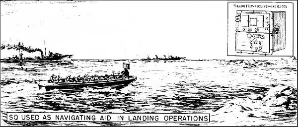 SQ Used as Navigating Aid in Landing Operations.