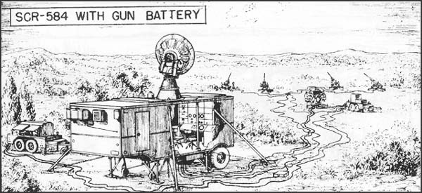 SCR-584 With Gun Battery 