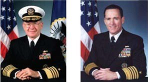 Image - CNO Admiral Vern Clark and COMFLTFORCOM Admiral Robert Natter