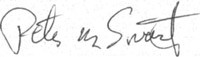 Image of signature - Peter M. Swartz