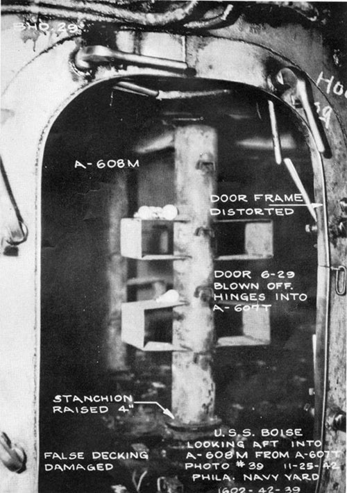 Photo 23: Door to Magazine A-608-M - the scene of a separate explosion as described in paragraph 20.