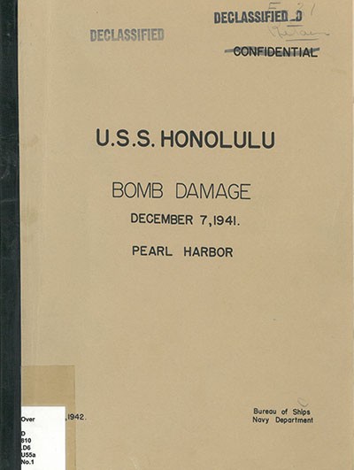 U.S.S. Honolulu [CL48] Bomb Damage cover image.
